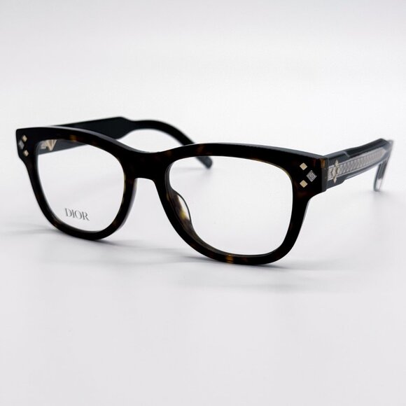 NEW DIOR CD DIAMONDO S1I 2000 SQUARE HAVANA EYEGLASSES DIOR - Picture 1 of 10